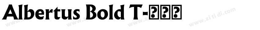 Albertus Bold T字体转换